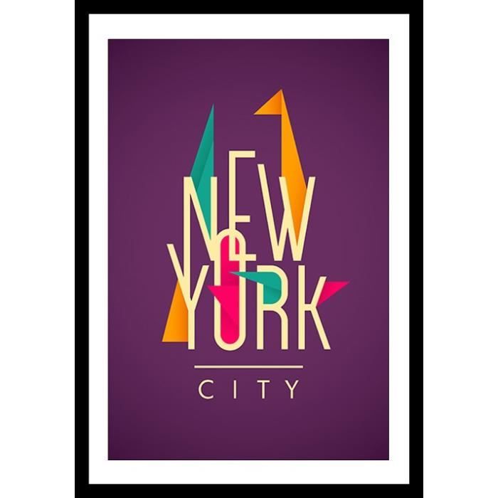 NY Affiche encadrée 40x60cm - New York City
