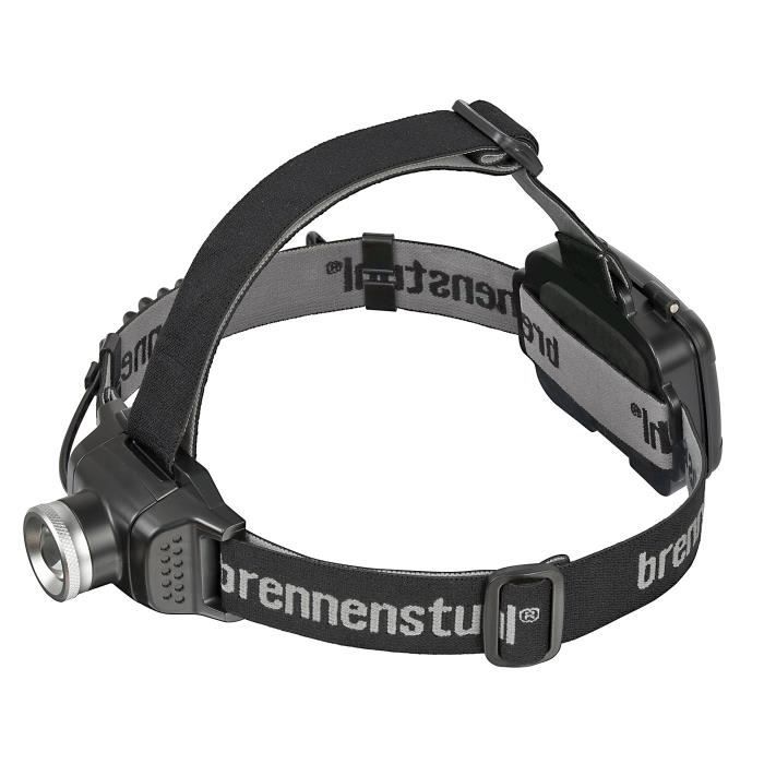BRENNENSTUHL Lampe frontale LED 200 lm IP44 avec 3 piles AA incluses 4h d'autonomie