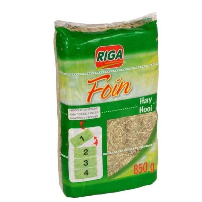 RIGA Lot de 2 Foins compactés sécables pour rongeurs 850g