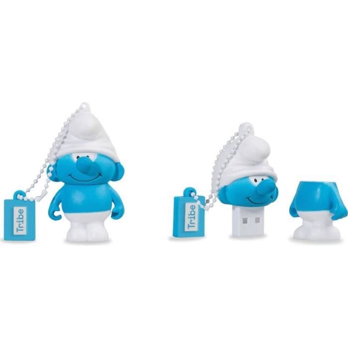 TRIBE Clé USB 3D 16GB - Schtroumpf Maladroit
