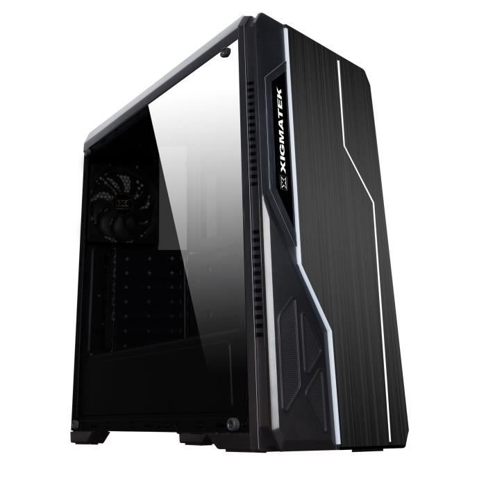 XIGMATEK Boitier PC Eden Plus RGB Moyen tour ATX 1 x 120 mm - Noir