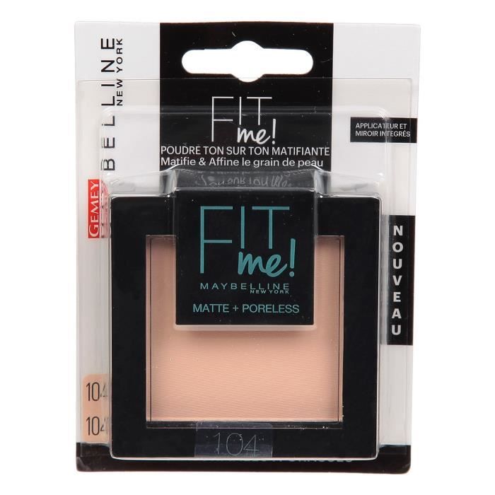GEMEY MAYBELLINE Fit Me - Poudre mat antipores - 104 BL