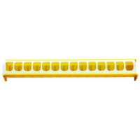 MANGEOIRE - TRÉMIE Mangeoire poule 75 cm jaune MANGEOIRE - TRÉMIE Mangeoire poule 75 cm jaune