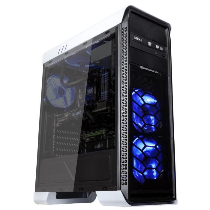 Xigmatek Boîtier PC Frontliner - Moyen Tour - Fenêtre - Blanc