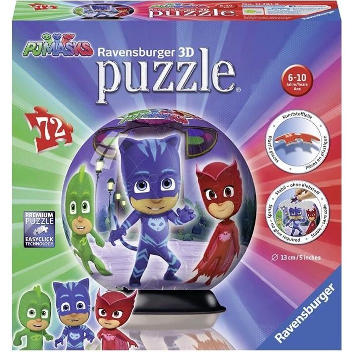 LES PYJAMASQUES Puzzle 3D 72 pcs