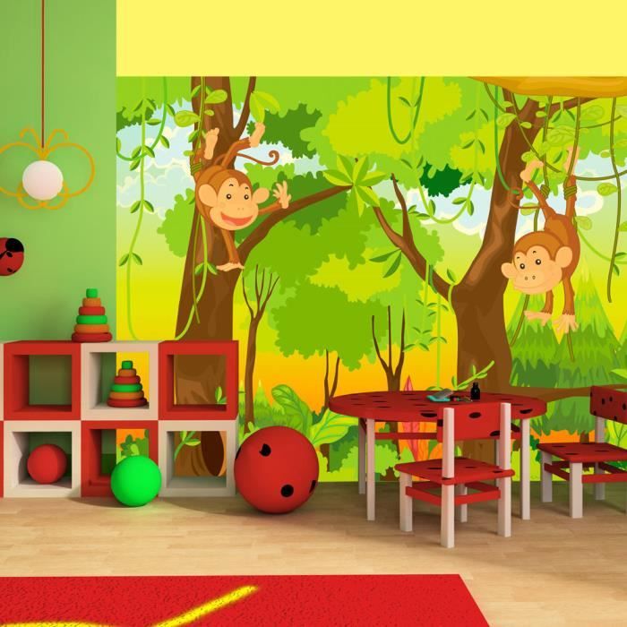 Papier peint | jungle | 400x309 | Pour enfants | singes ...