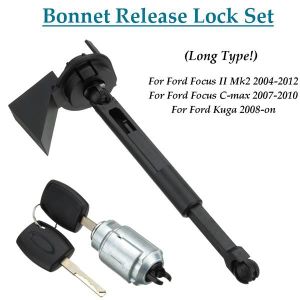 Ouverture Capot Serrure Loquet Loqueteau clés pour FORD FOCUS C MAX MK2 2004-12 Kuga