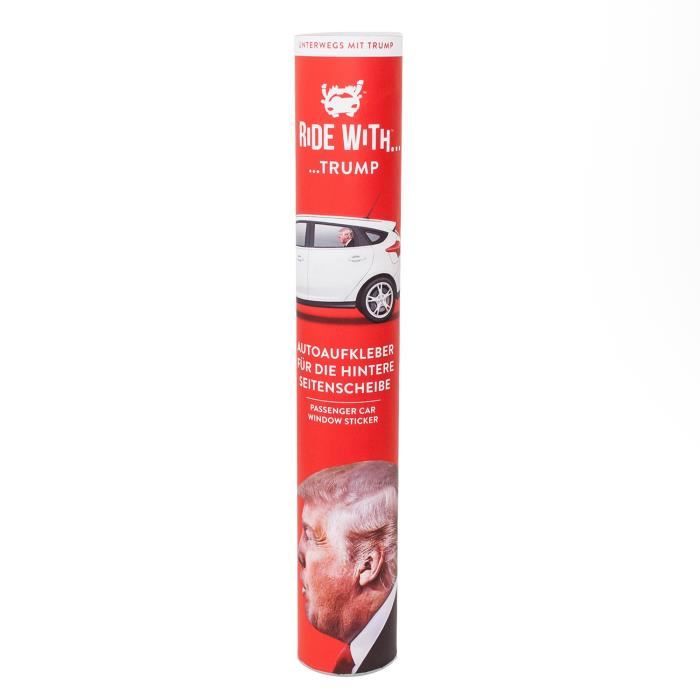 RIDE WITH Donald Trump - Autocollant voiture