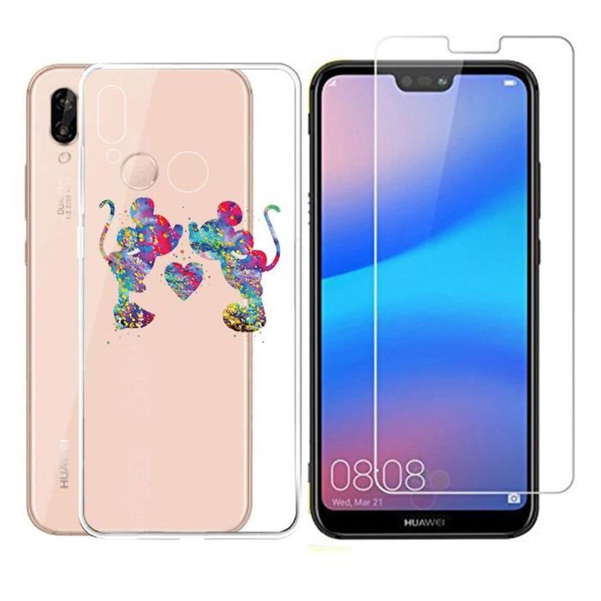 coque huawei p20 lite fille silicone