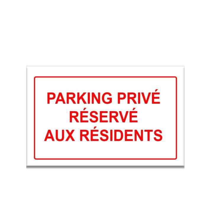 Parking réservé aux locataires