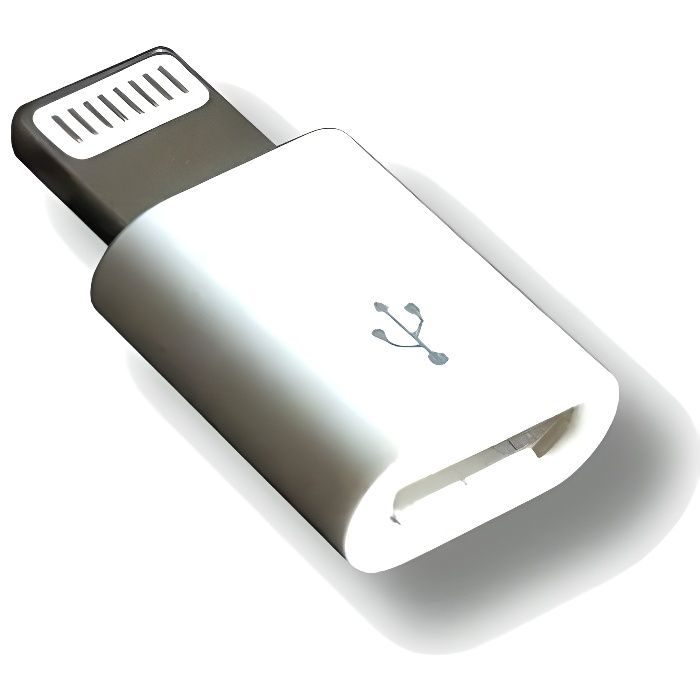 Adaptateur Lightning mâle Iphone / Micro USB femelle câble