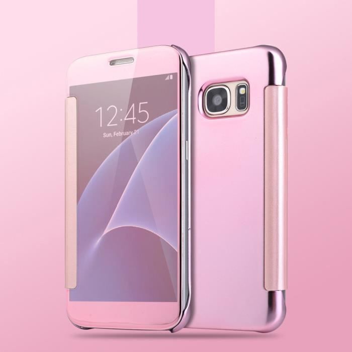 coque protection samsung s7 edge rose