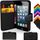 COQUE PORTEFEUILLE EN CUIR IPHONE 4 / 4S (Noir)