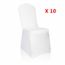 Housses couverture 10pcs Pour De Chaise Fête Extensibles dCxrBeo