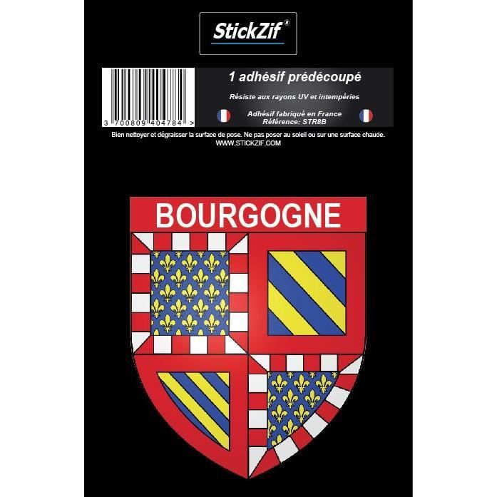 STICKZIF 1 Adhésif Blason Bourgogne STR8B