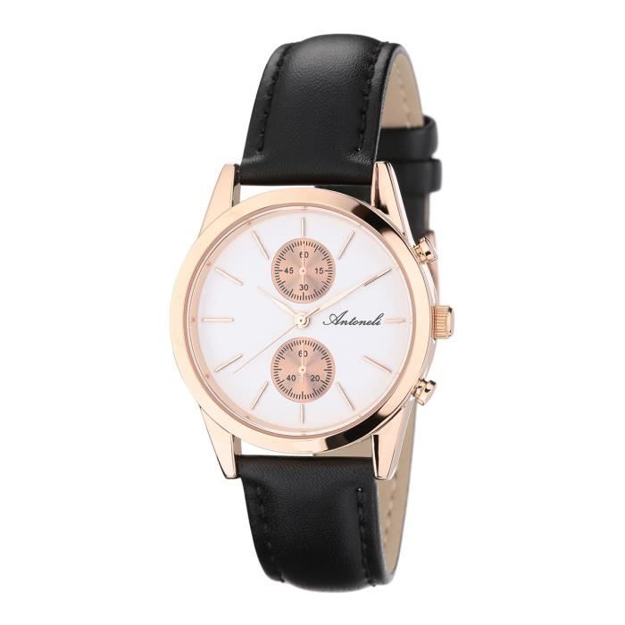 ANTONELI Montre Femme Quartz ANT2098 Bracelet Cuir