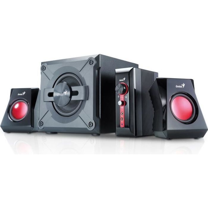Genius enceintes mp3 2.1 SW-G2.1 1250 38w RMS pour Gamers