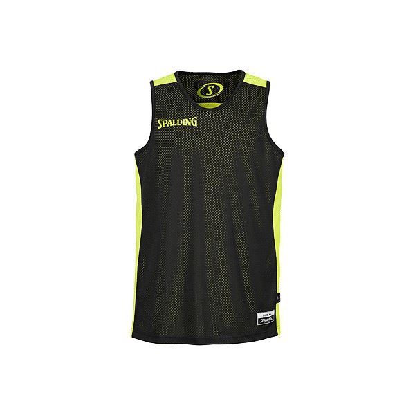 SPALDING Maillot de basket Homme - Réversible Noir / Jaune