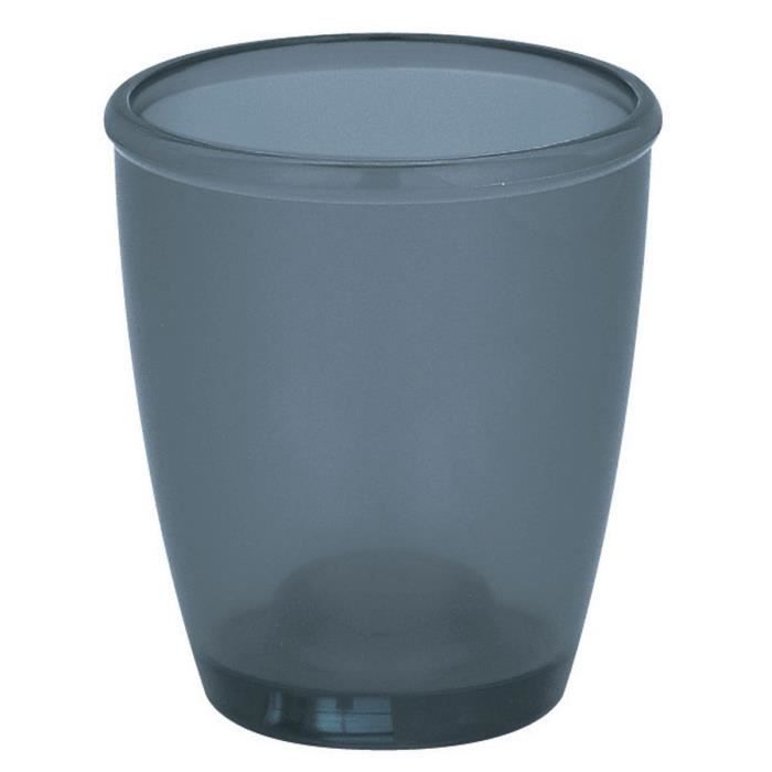 TORONTO Gobelet salle de bain - 9,5x8,5x8,5 cm - Gris fonçé