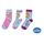 LA REINE DES NEIGES Lot de 3 Paires de Chaussettes