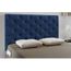 tête de lit capitonné diamond - couleur - bleu, mesure - lit de 140