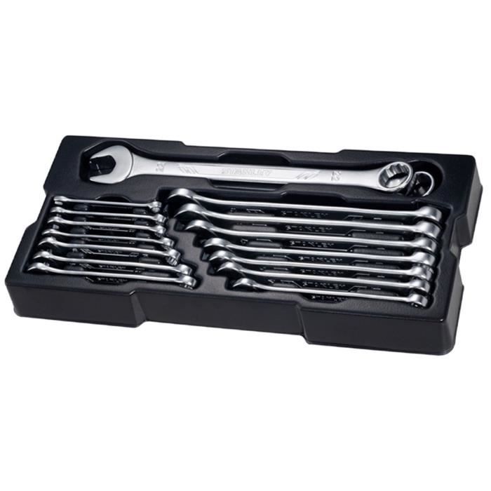STANLEY Jeu de 16 clés mixtes - 6 à 24mm