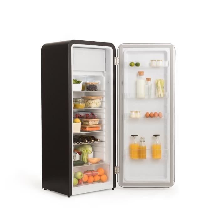 Frigo Noir Mate 150M  RETRO A+ 260L réfrigérateur2