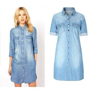 ROBE Robe en jean verges grandes mode SIMPLE FLAVOR