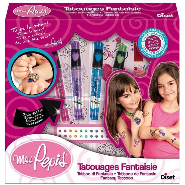 DISET Tatouages Fantaisie Miss Pepis