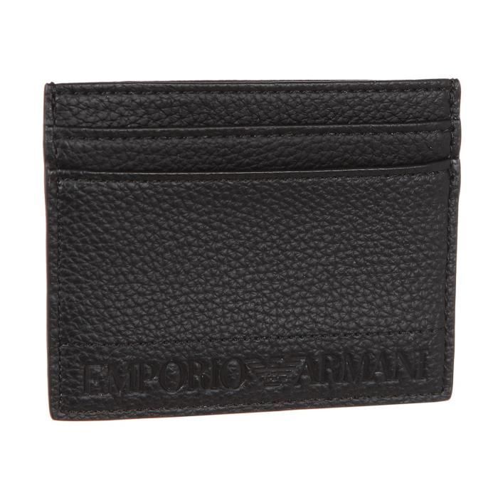 EMPORIO ARMANI Porte-cartes Y4R125YG89J81072 - Noir - Homme