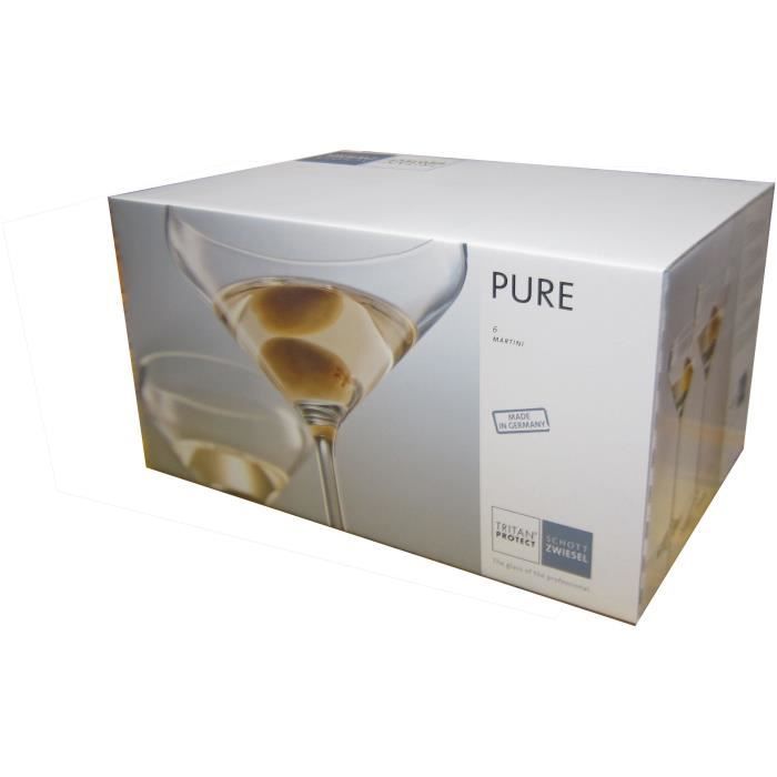 SCHOTT ZWIESEL Boîte de 6 verres à martini Pure - 25,1 cl