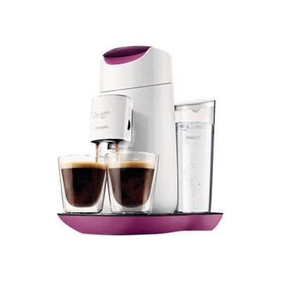 Cafetière à dosettes PHILIPS Twist HD7870/21 Fushia / Blanc et blanc