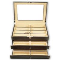 ETUI A LUNETTES Boîte porte 24 paires de lunettes fibre de carbone ETUI A LUNETTES Boîte porte 24 paires de lunettes fibre de carbone