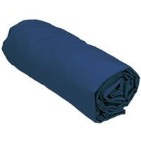 DRAP HOUSSE Drap housse 200x200 cm 100% percale couleur INDIGO DRAP HOUSSE Drap housse 200x200 cm 100% percale couleur INDIGO