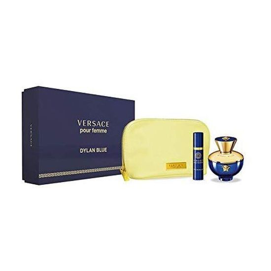 Parfum Set Femme Versace3 Blue Pcs Dylan De E92IHWD