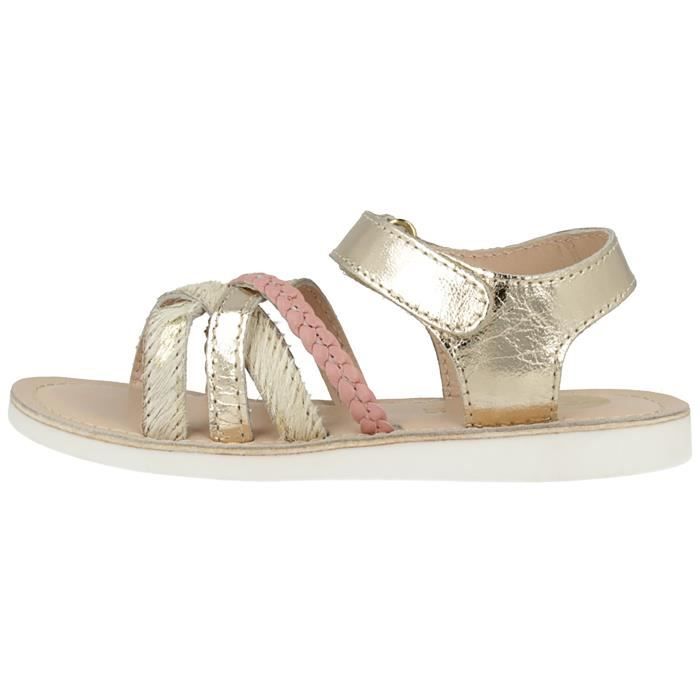 GIOSEPPO Sandales Or et Multicolore Enfant Fille
