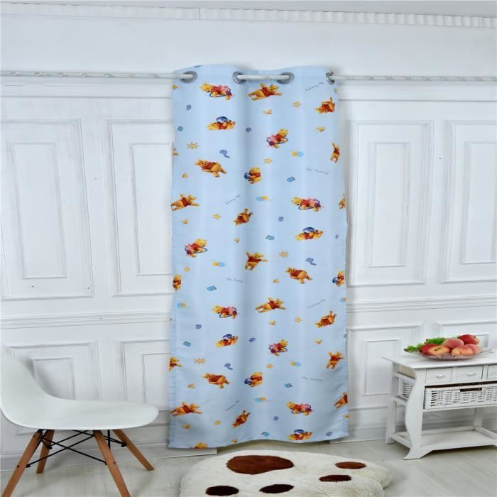 Rideau à œillets occultant Winnie l\'Ourson enfant 140x260 cm - Achat ... Rideau à œillets occultant Winnie l\'Ourson enfant 140x260 cm - Achat ...