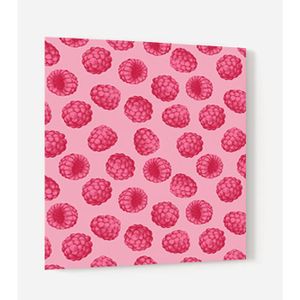 Fond de hotte "Motif framboise" en Verre
