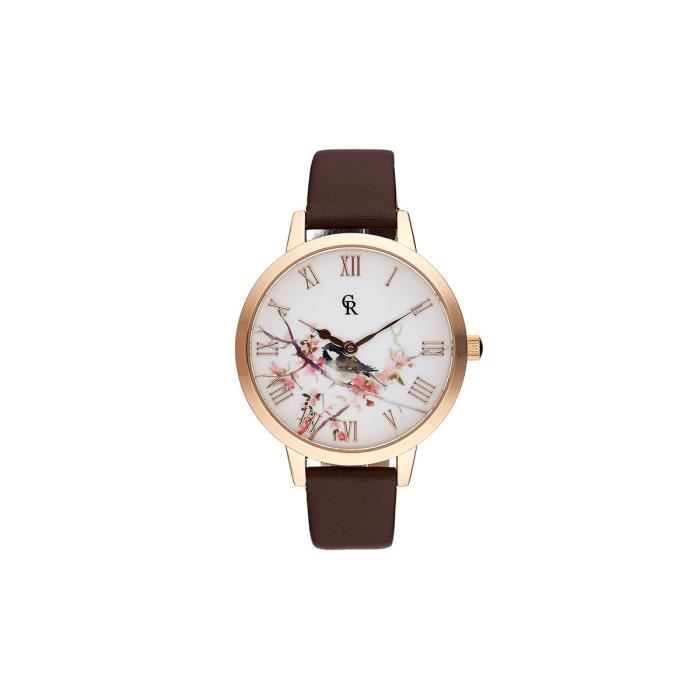 CHARLOTTE RAFFAELLI Montre Femme Quartz CRA003 Bracelet Cuir