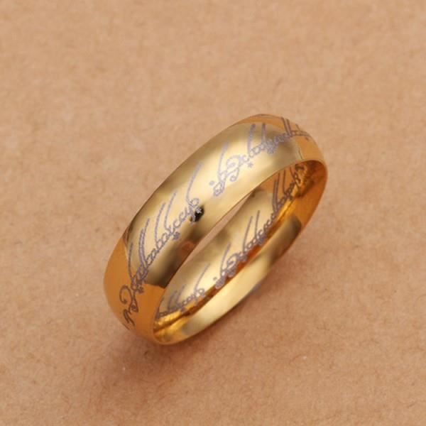 Bague seigneur des anneaux dorée doré Achat / Vente bague anneau Doré Cdiscount
