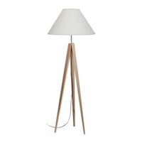 LAMPADAIRE IDUN Lampadaire trépied en bois naturel - Ø50 x H. LAMPADAIRE IDUN Lampadaire trépied en bois naturel - Ø50 x H.