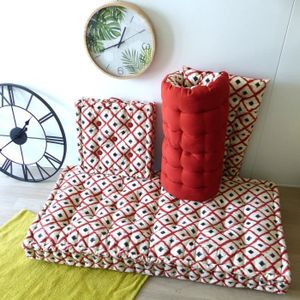 COUSSIN - MATELAS DE SOL Matelas de sol 100% coton imprimé BOHO 120x60x15cm