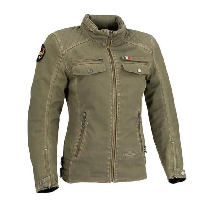 SEGURA Blouson de moto Lady Frida - Femme - Kaki