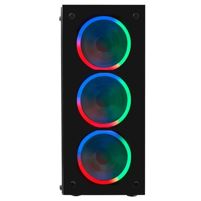Mars Gaming MCG RGB, Boîtier Midi-tour, PC,2