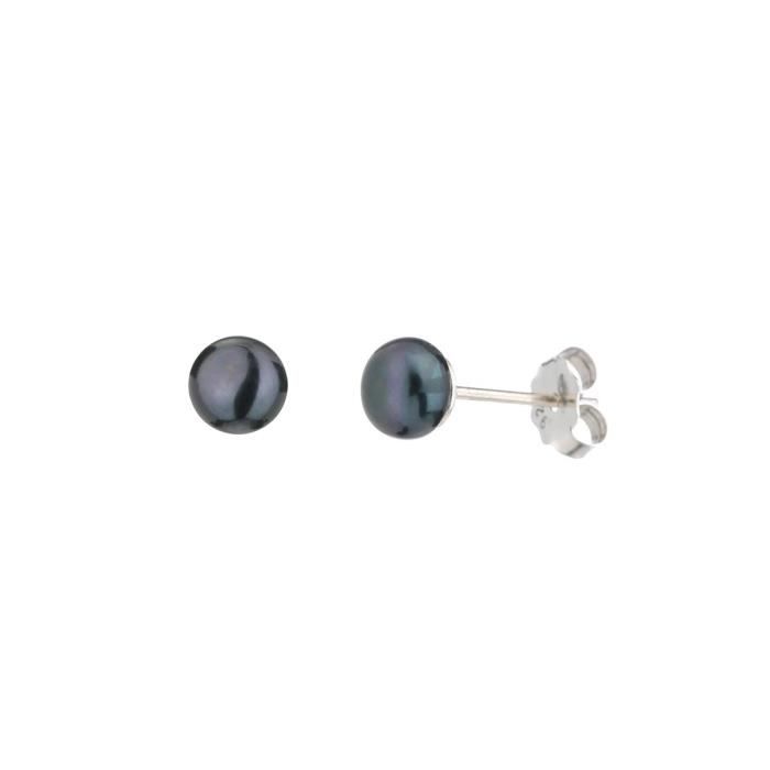 NACRE DE PERLE Boucles d'Oreilles Argent 925° et Perles de Culture d'Eau Douce Femme