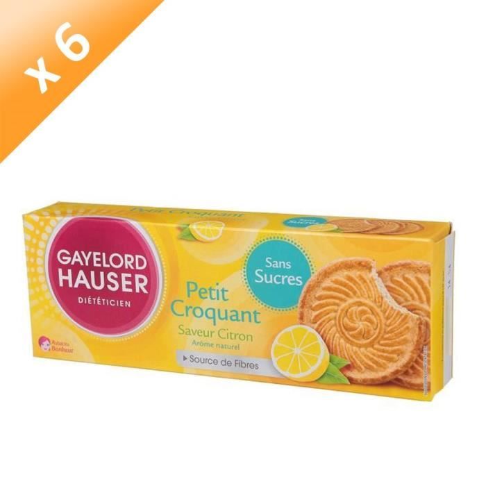 GAYELORD HAUSER Croquant Citron Sans gluten - 120 g x6