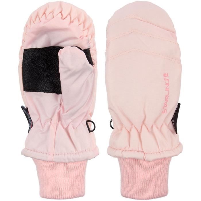 STARLING Moufles de Ski Enfant Fille - Rose
