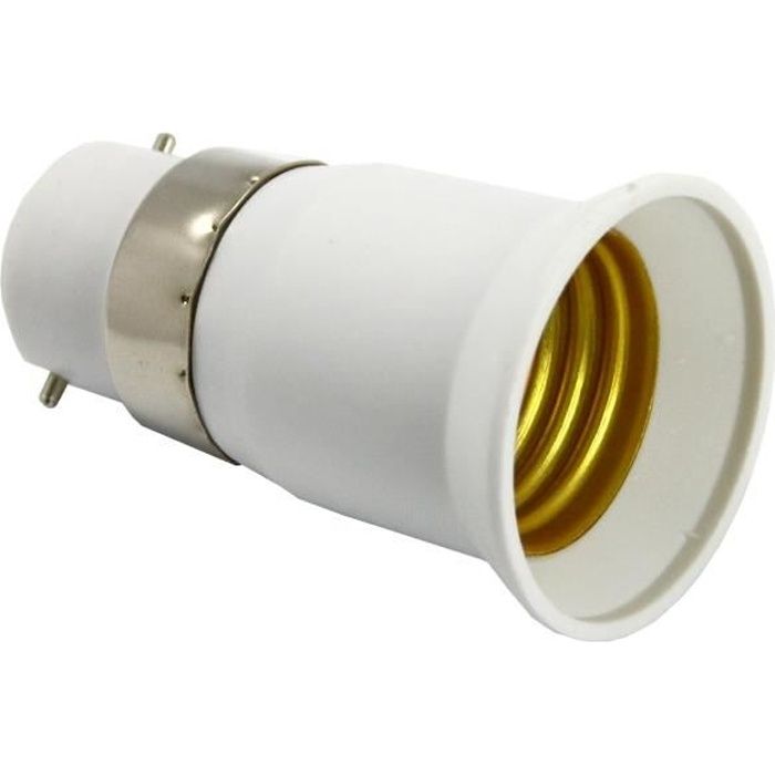 ZENITECH Transformateur/adaptateur de douille mâle B22 femelle E27