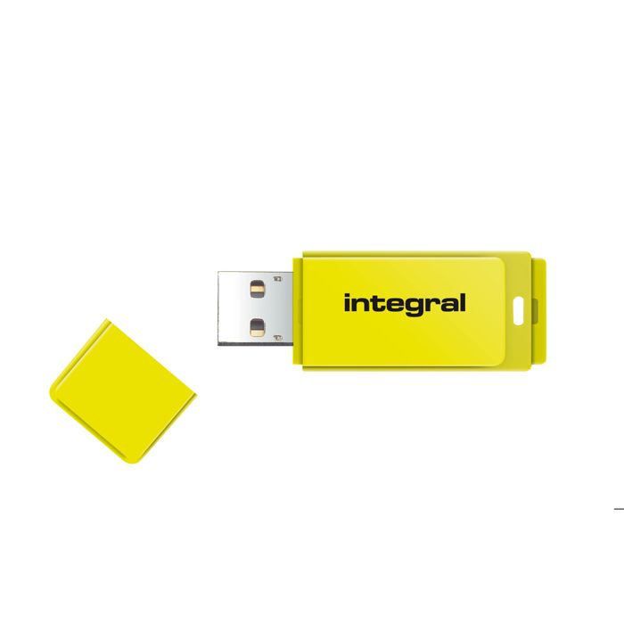Integral clé USB Neon 64Go Jaune
