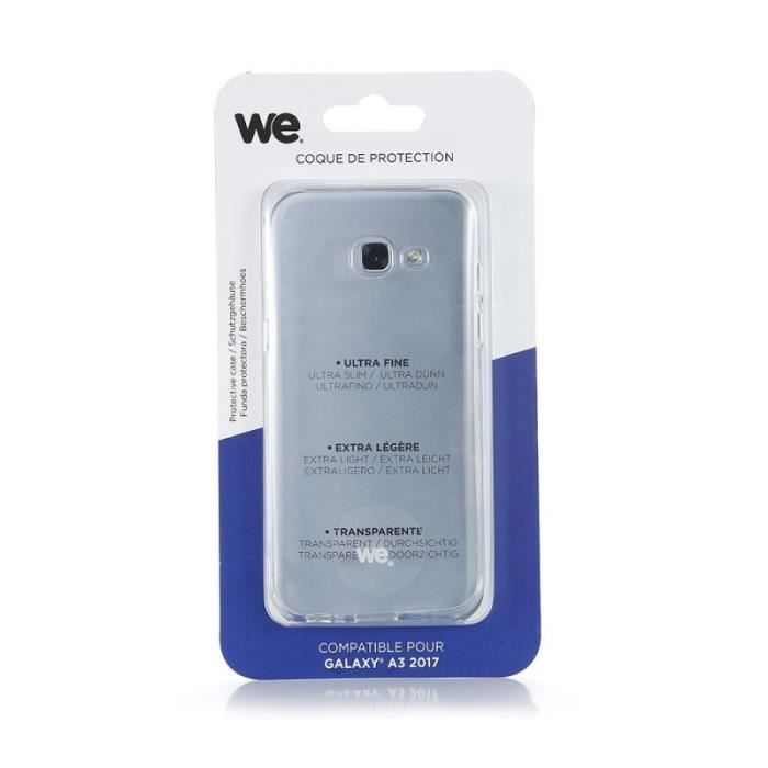 WE Coque de protection pour Samsung Galaxy A3 en TPU semi rigide